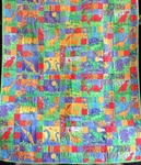 Handmade Kids Dinosaur Quilt Blanket 46 X 55, Shop Cottons, Reversible Euc. Fixed Price $35.00.