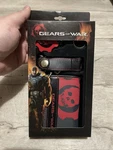 Bioworld Gears Of War Trifold Wallet With Keychain. Brand New Sealed Rare. Fixed Price $119.99.