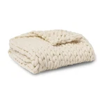 Adyrescia Chunky Knit Blanket 50" X 60" Cream. Fixed Price $30.00.