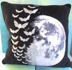 Marlo Lorenz Foil Printed Black Velvet Night Sky Square Accent Throw Pillow. Fixed Price $50.00.