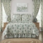 Quilt Dorset Green Floral Twin Farmhouse 68WX86L Cotton Flax Bedding Vhc Brands. Fixed Price $119.95.