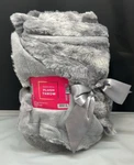 Ulta Beauty Grey Ultra Soft Plush Throw Cozy Blanket Faux Fur 50"X60" New. Fixed Price $19.99.