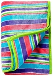 Studio Plush Prism Throw (multi STRIPE)50"W X 70"L. Fixed Price $22.28.