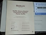 Bedsure Waffle Weave Blanket King Gray 104X90 Adults Rectangular. Fixed Price $29.00.