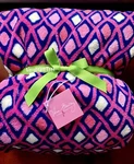 Vera Bradley Throw Blanket Katalina Pink Diamonds Breast Cancer Awareness Nwt. Fixed Price $67.57.