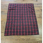 Vtg Woolrich Home Sherpa Fleece Throw Blanket 58X46 Blend Cabin Lodge Plaid. Fixed Price $49.49.