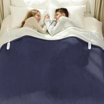 Manta Electrica Queen 84X90 Franela Y Sherpa Doble Control 5NIVELES Calor Morada. Fixed Price $83.53.