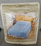 Vtg Home Essentials Polyester Blanket Full /twin 72X90 Ivory Satin Trim New. Fixed Price $22.00.