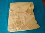 Vintage Blanket Yellow Acrylic Satin Trim Chatham 72X82. Fixed Price $42.00.
