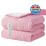 Texciting Heated Electric Blanket Throw 50"X60" Settings, Auto-off. Fixed Price $70.37.
