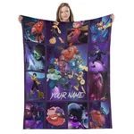 Personalized Plush Fleece Blanket Big Hero ,classic Cartoon Theme. Fixed Price $44.99.