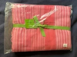 Vera Bradley Pink Tonal Stripe Soft Woven Throw Blanket 66" X 56" - Nwt. Fixed Price $40.39.