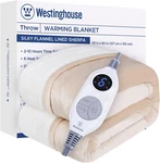 Westinghouse Heated Throw, Size 50*60", Ivory, Sherpa & Flannel. Fixed Price $80.29.