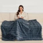 Heated Throw Blanket Electric - Washable Faux Rabbit Fur 51"X6.... Fixed Price $76.58.