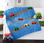 Mary Maxim Cars Blanket. Fixed Price $37.49.