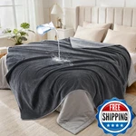 Loobani Waterproof For Bed Couch: Soft Coral Fleece Twin Blankets. Fixed Price $55.78.