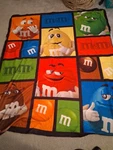 M&ms World Fleece Blanket 50" X 60" Polyester And Free Shipping. Fixed Price $16.99.