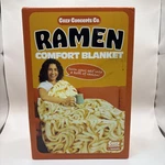 Cozy Concepts Ramen Noodles Blanket 65" Round CBR562 Comfort Soft Fleece. Fixed Price $13.99.
