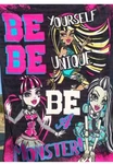 Monster High Fleece Throw Blanket Be Yourself Unique 46X60". Fixed Price $15.99.