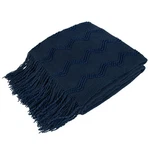 Pavilia Navy Blue Knit Blanket For 50 X 60 Inches - Throw,. Fixed Price $34.99.