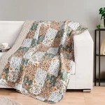 Exclusivo Mezcla 50"X 60" Quilted Throw Inch, Patchwork Camel. Fixed Price $45.51.