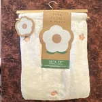 Pink Petals & Plush Daisy Floral Polyester Throw Blanket 50" X 70" White. Fixed Price $20.00.