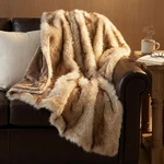 Hyde Lane Faux Fur Throw Blanket - Ultra Long Pile, Luxury Fluffy Fox Golden .... Fixed Price $67.66.