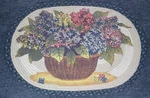 Earth Rugs Braided Jute Oval Throw Purple Pink Hydrangea Cottagecore Country. Fixed Price $29.98.