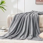 Bedelite Fleece Blanket Twin Size 3D Ribbed Jacquard Soft And Warm Decorati.... Fixed Price $35.37.