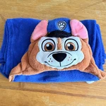 Comfy Critters Paw Patrol Chase Hooded Plush Blanket 51X35 Kids Blue Cozy Soft. Fixed Price $12.95.