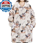 Huglanket Yorkie Gifts For Lovers Dog Mom Wearable Blanket Hoodie. Fixed Price $66.48.