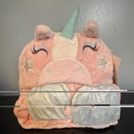 Your Zone Unicorn Hooded Throw Blanket Glows In The Dark 40 X 50. Fixed Price $13.25.