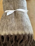 West Elm Brushed Faux Mohair Throw. Sz. 60"X50". Brown. Fixed Price $42.00.