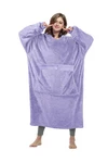 Catalonia Oversized Blanket Hoodie Sweatshirt, Lavender Wearable Fleece Pullover. Fixed Price $36.05.