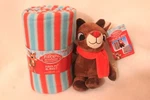 Dan Rudolph The Red Nose Reindeer Fleece Blanket 50"X60" With Plush Nwt. Fixed Price $22.49.