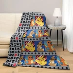 Pokemon Cloud Throw Blanket 50X60 Reversible Pikachu Eevee Charmander Pokeball. Fixed Price $31.50.