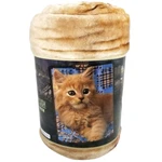 American Heritage Royal Plush Raschel Throw Kitten On Quilt 50" X 60" New. Fixed Price $24.99.