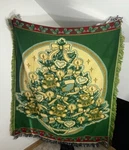 Northwest Company Christmas Tree Tapestry Throw Blanket Teddy Bears Bows Hearts. Fixed Price $22.00.