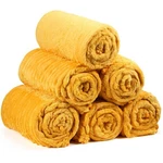 Cozy 6-PACK Fall Fleece Throw Blankets 50X60" With Pompom Fringe. Fixed Price $37.11.