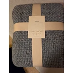 Threshold Blue Marl Knit Throw Blanket 50X60 Chunky Basketweave Flecked New. Fixed Price $25.00.