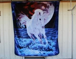 Unicorn Fantasy Water Queen Size Blanket Bedspread. Fixed Price $58.19.