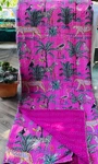 Jungle Print Pink Kantha Gudari, Cotton Fab Quilt, Bedspread, Blanket. Fixed Price $43.90.