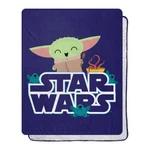 Star Wars Mandalorian Snack Is The Way Silk Touch Sherpa Throw Blanket, 40"X50". Fixed Price $17.99.