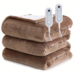 Electric Heated Blanket With Overheat Protection - Auto Shut Off Timer & Control. Fixed Price $87.89.