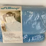Vintage 1960S St Marys Baby Blue Acrylic Satin Trim Blanket 72X90 Full/ Twin Bed. Fixed Price $76.46.