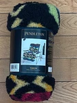 Pendleton Coyote Butte Black Sherpa Throw 50 X 70 In, Aztec Print - Nwt. Fixed Price $59.99.