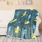 Catalonia Banana Print Sherpa Fleece Throw 50X60 Inches, Grey. Fixed Price $56.17.