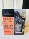 Cuddl Duds Heated Plush To Sherpa Throw, 3 Settings, Gray. Fixed Price $60.00.