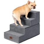 Eheyciga Dog Stairs For Bed H, 4-STEP Standard 15" X 24" 18", Grey. Fixed Price $71.46.