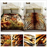 Queen/king Sizes Korean Mink Blanket Thick Reversible Tiger Design Warm Throw. Fixed Price $46.01.